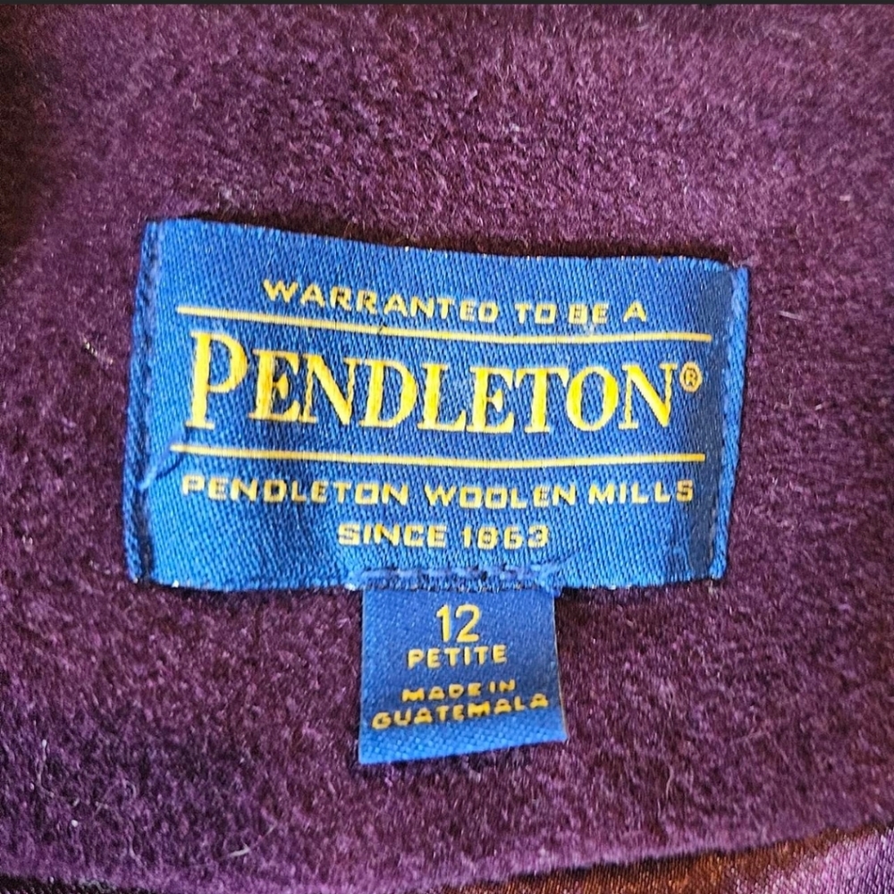 Pendleton Deep Purple Pea Coat - image 2